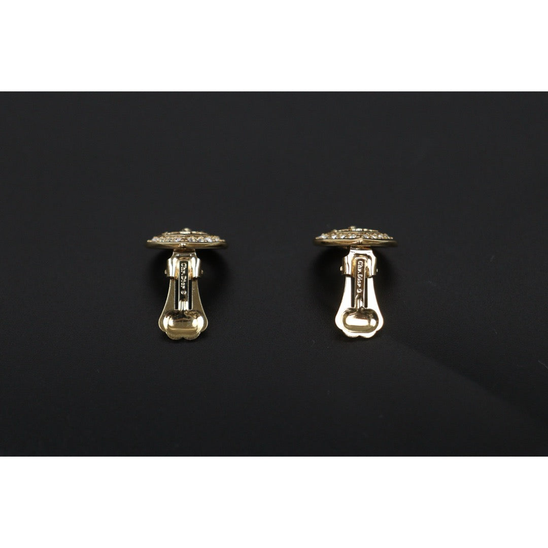 Very Good ( Rank A) ｜ Dior CD Heart Rhinestone Earring ｜V25121112