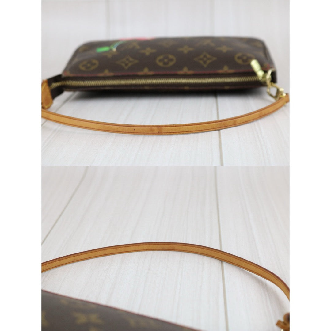 Good ( Rank AB)｜ LV Takashi Murakam Cherry Monogram Pochette Accessoires ｜S24101108