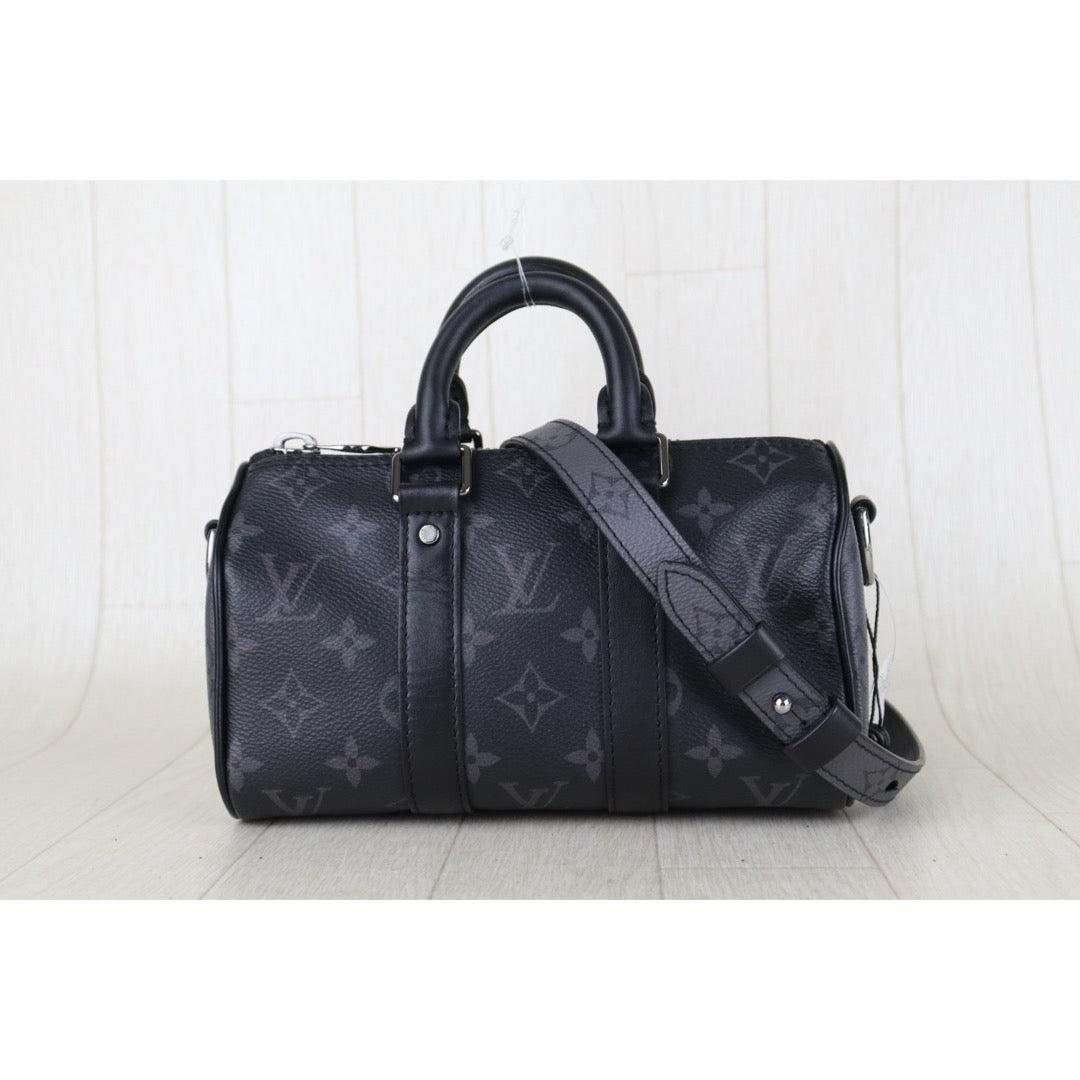 Include Entrupy Certificate of Authenticity｜Good ( Rank AB)｜ Louis Vuitton Monogram Keepall Bandouliere 25 Hand Bag With Shoulder Strap  IC Chips Model｜S26090706