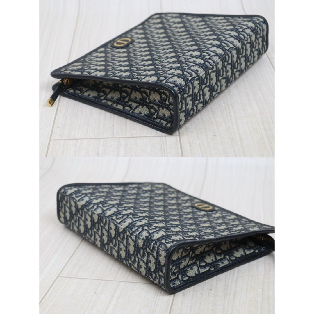 Include Entrupy Certificate of Authenticity｜Very Good ( Rank A)｜Dior Montaigne Oblique Pouch Handbag 26｜S26060612