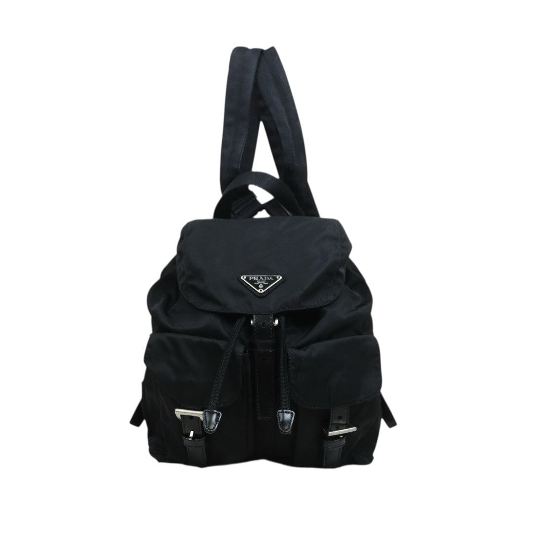 Include Entrupy Certificate of Authenticity｜Very Good ( Rank A)｜ PRADA Re-Nylon Black Backpack Small ｜26081809