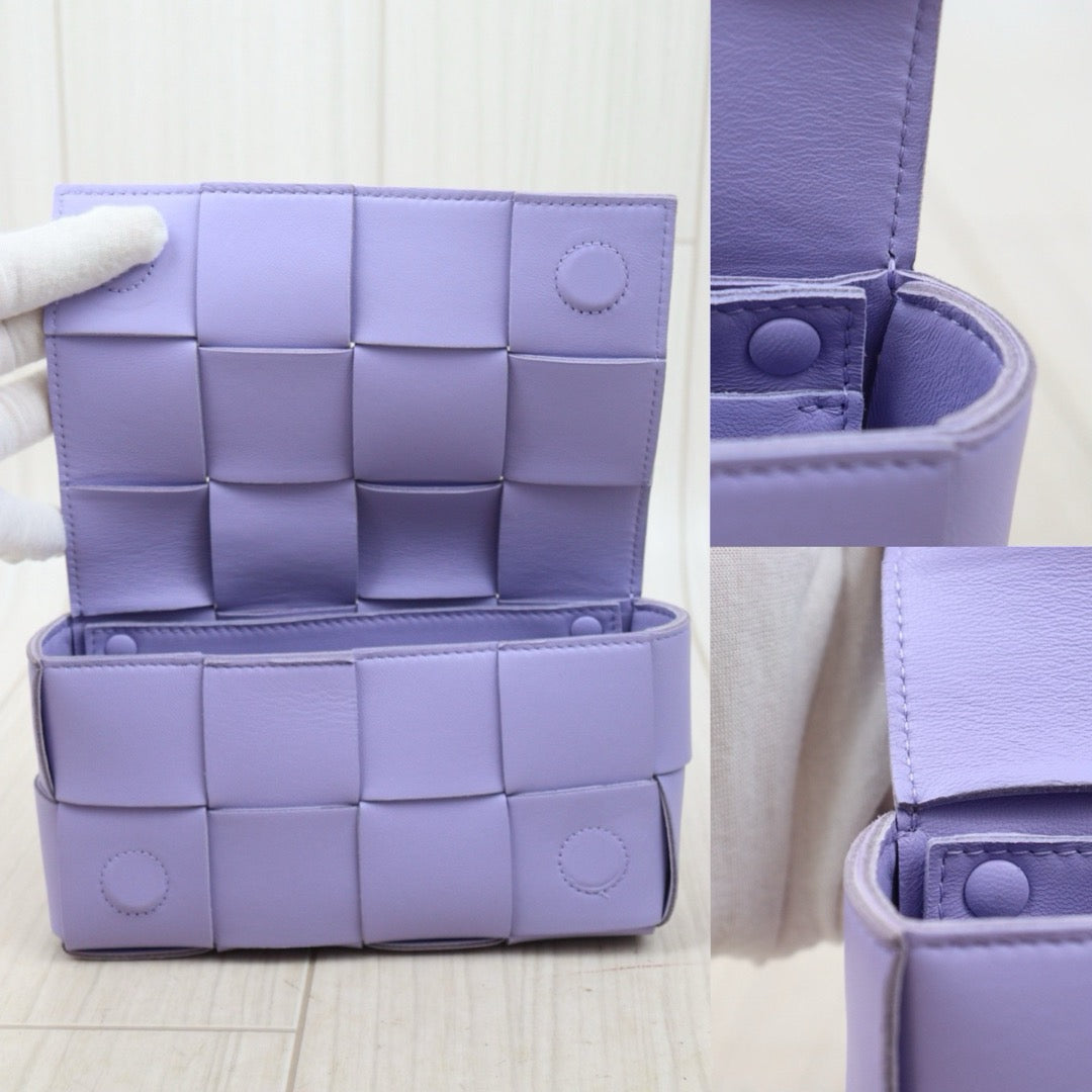 Good ( Rank AB)｜ Bottega Veneta Calf Leather Belt Cassette Shoulder Bag Body Bag Waist Bag Wisteria｜S25072103