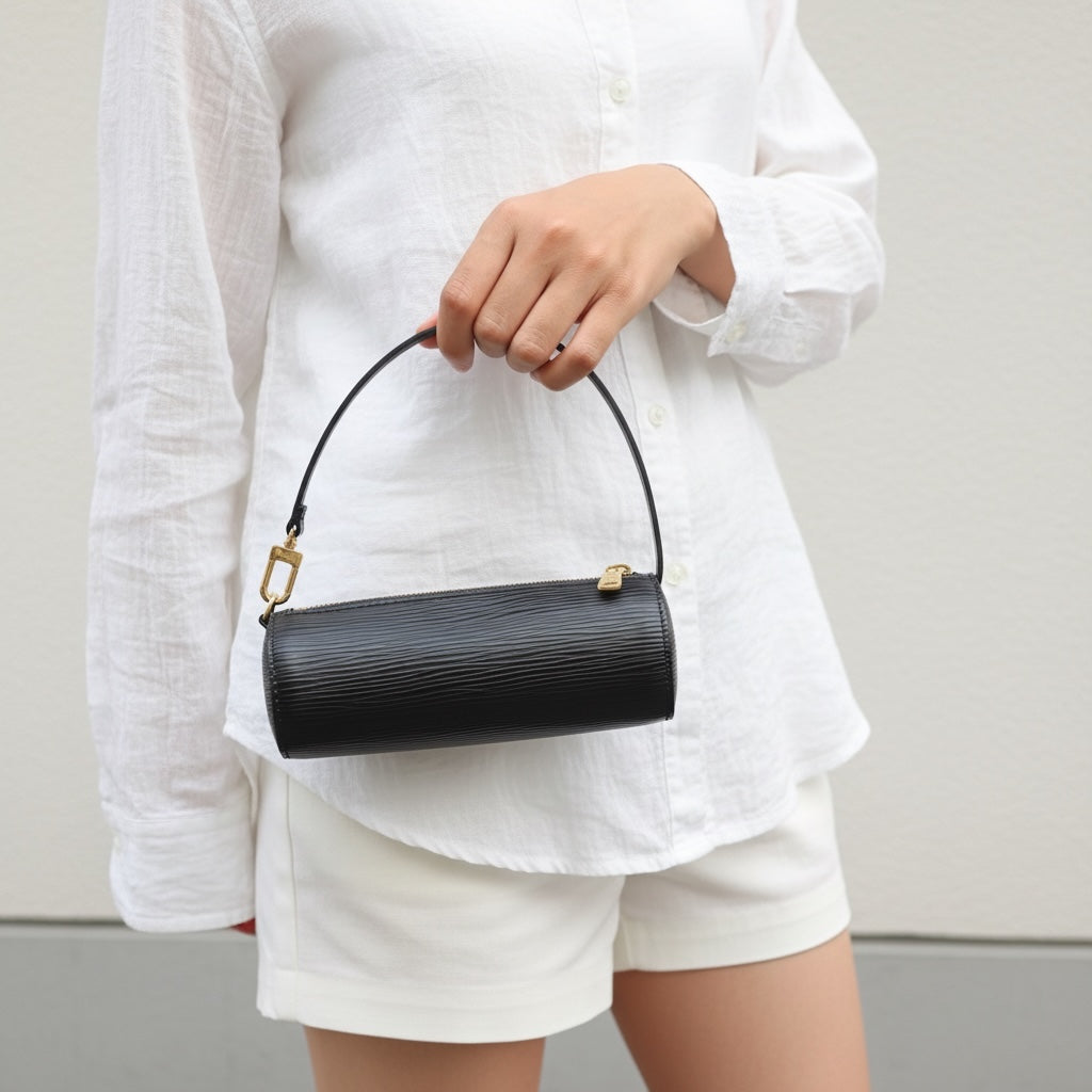 Include Entrupy Certificate of Authenticity｜Very Good ( Rank A)｜ Louis Vuitton Epi Soufflot Handbag Black｜26042814