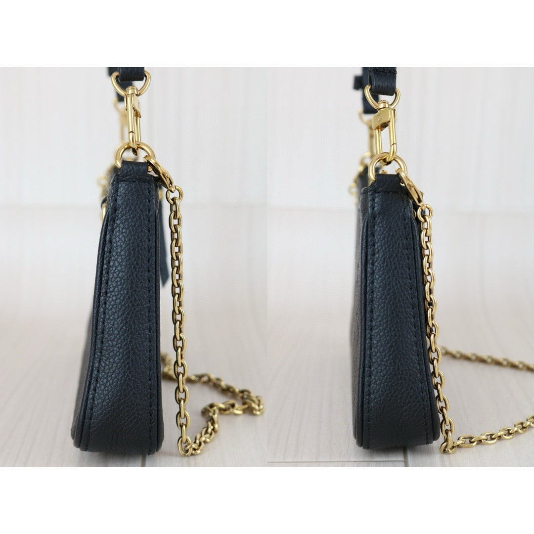 Very Good ( Rank A)｜ LV Monogram Calf Skin easy pouch Black ShoulderBag｜B25011006