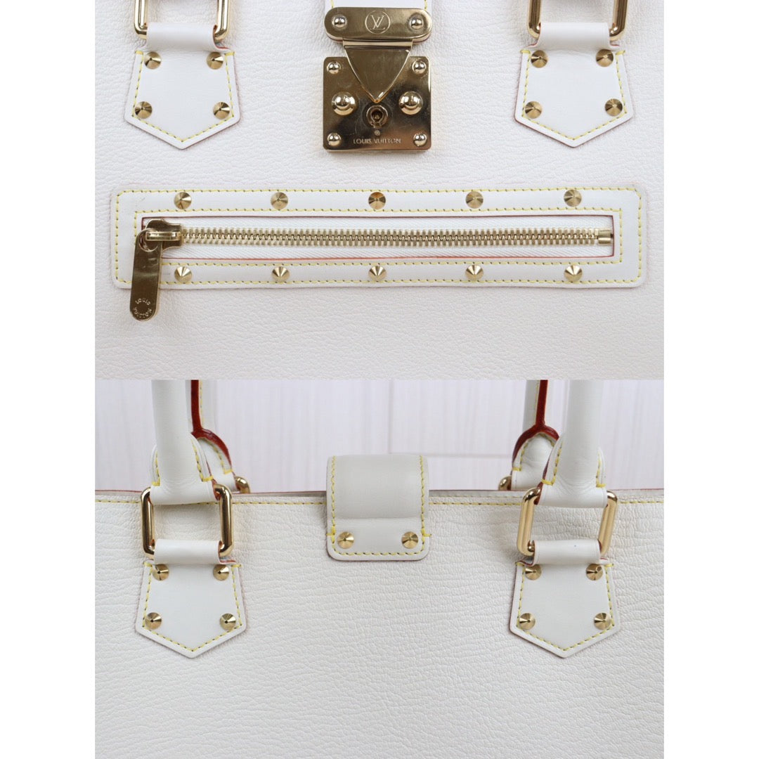 Rank A ｜ LV Fabulo Suhari Studded Handbag White ｜V23121501