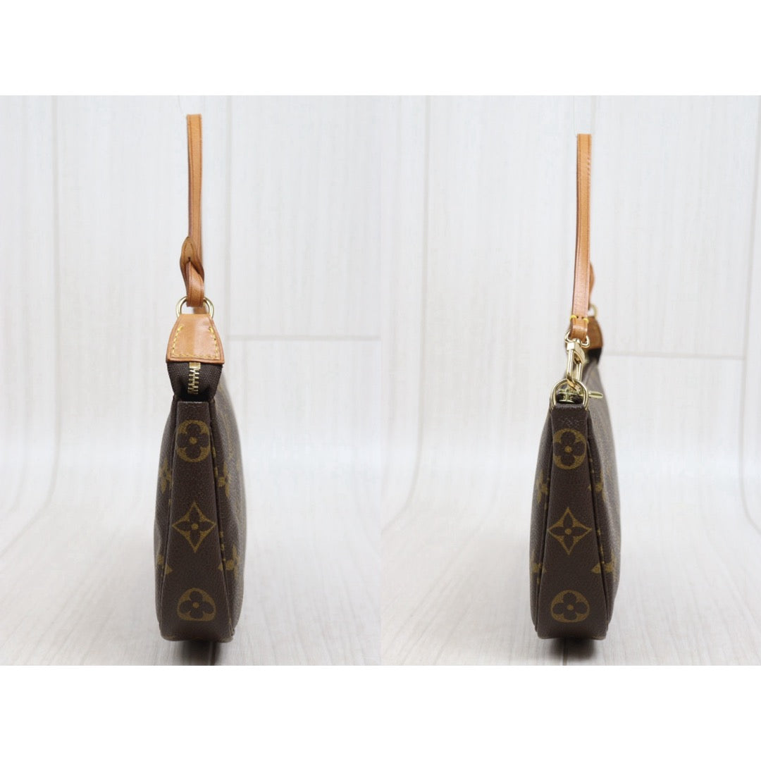 Include Entrupy Certificate of Authenticity｜Good ( Rank AB)｜Louis Vuitton Monogram Pochette Accessoires ｜26061204