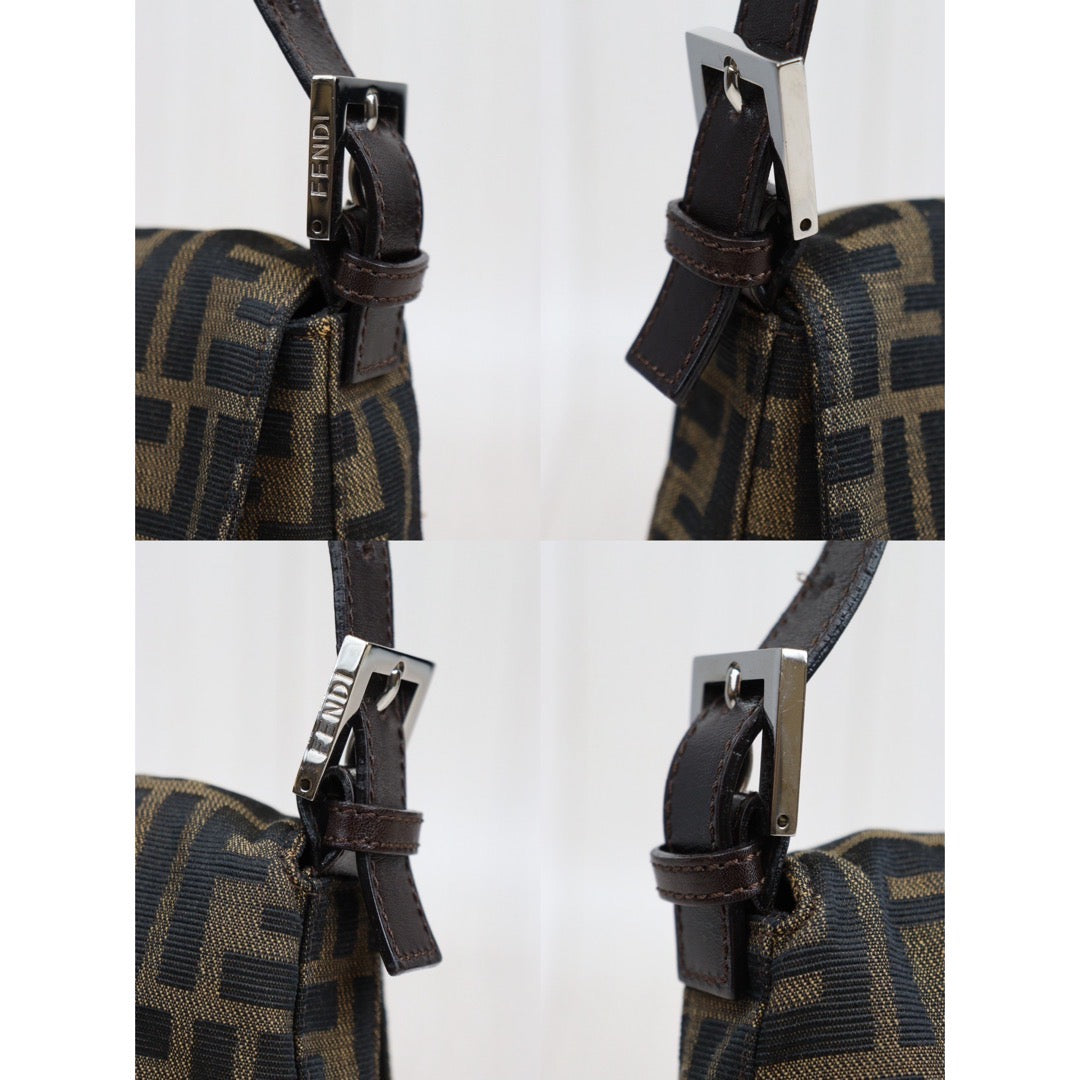 Rank A ｜ FENDI Zucca Mamma Baguette Shoulder Bag ｜23113004