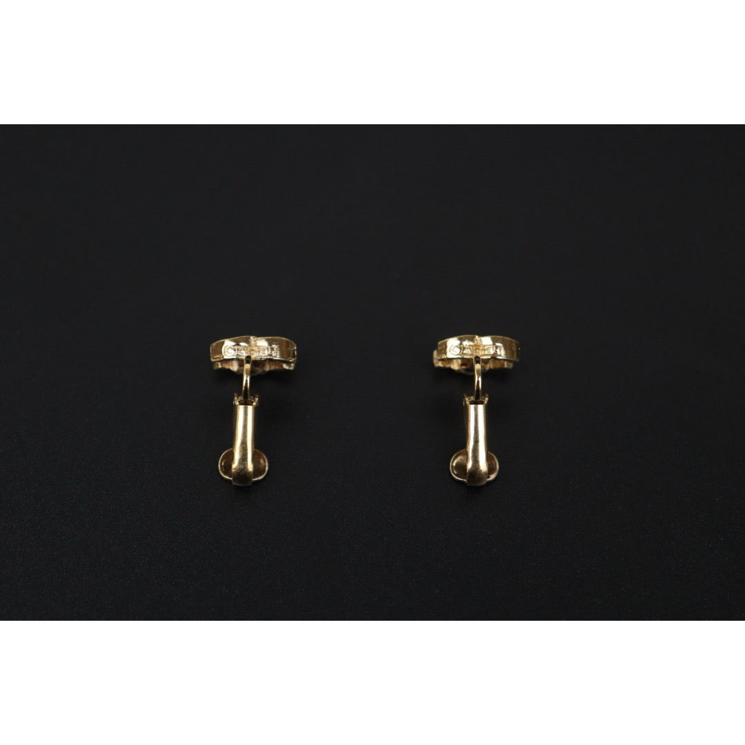 Very Good ( Rank A) ｜CHANEL Coco Mark Gold 24 Plated Earrings ｜25070701
