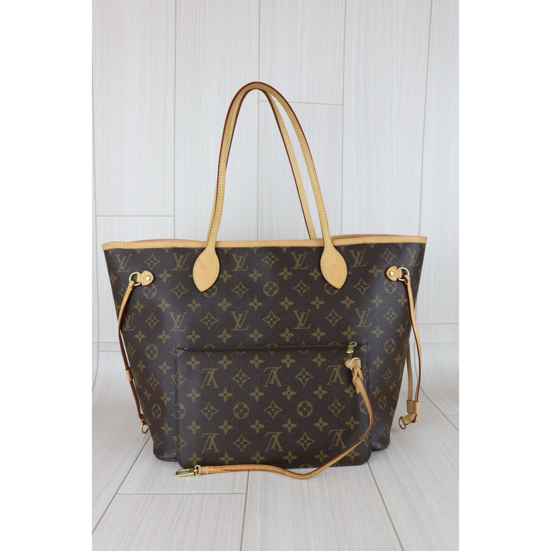 Include Entrupy Certificate of Authenticity｜Good ( Rank AB)｜ Louis Vuitton Monogram Neverful MM ShoulderBag With Pouch  ｜S26030807