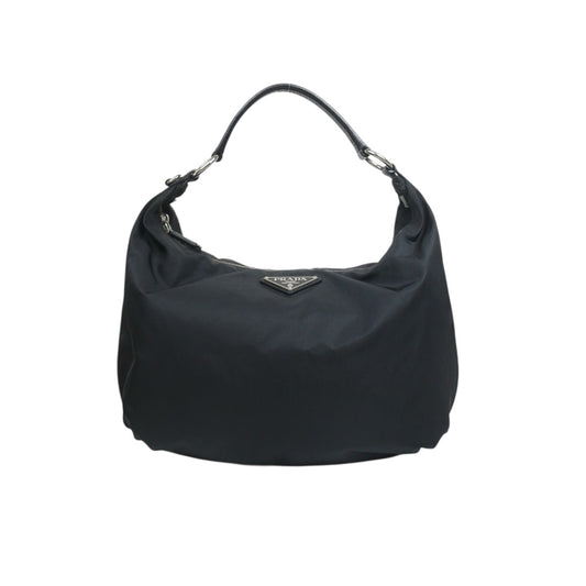 Include Entrupy Certificate of Authenticity｜Very Good ( Rank A)｜Prada  Nylon Black Large Hobo   ｜26070901