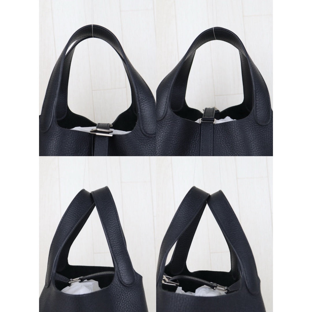 Very Good ( Rank A)｜ Hermes Picotin Lock 18 TC Leather HandBag Black C Stamp Made In 2018Year｜H25081801