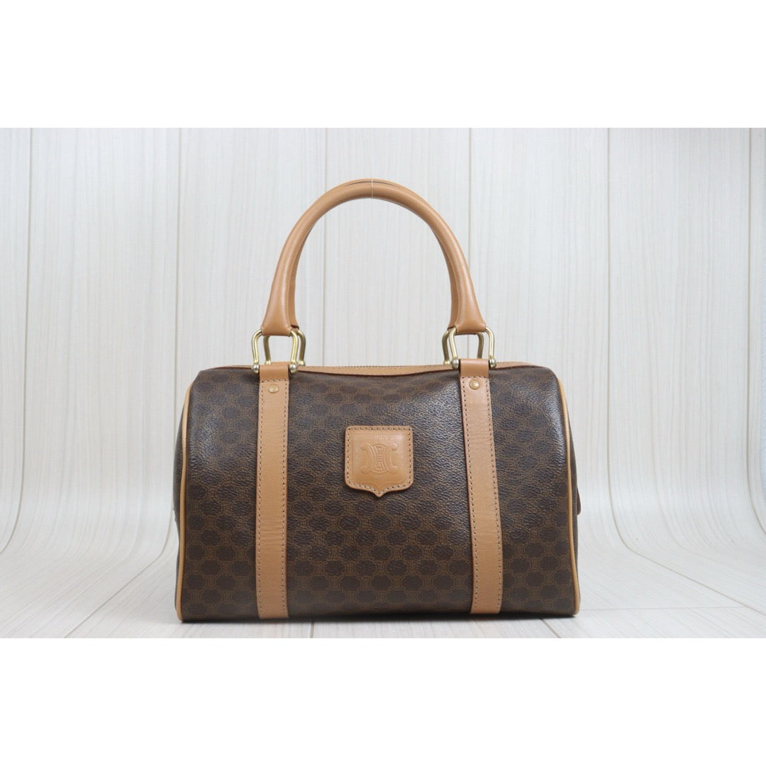 Include Entrupy Certificate of Authenticity｜Good ( Rank AB)｜ CELINE Macadam Boston Hand Bag ｜26091806
