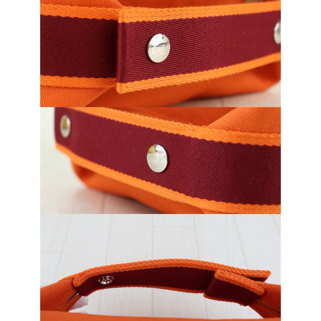 Very Good ( Rank A) ｜ HERMES Bride-A-Brac Canvas Orange Handbag ｜S25103004