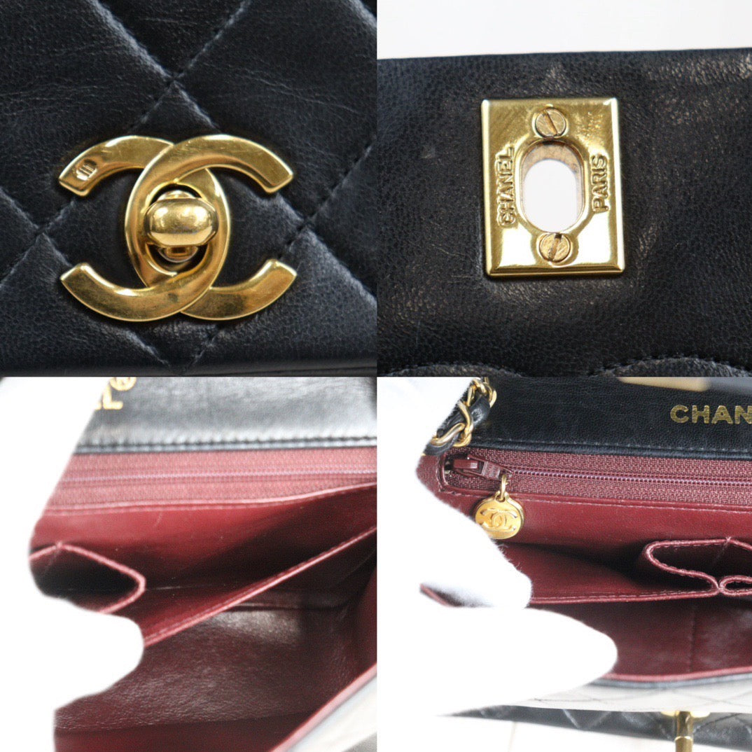 Rank AB｜ CHANEL Matrasse Lamb Skin Chain Bag Made in 1989-1991 Year｜24030731