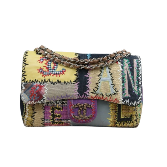 Good ( Rank AB)｜ CHANEL  Colorblock Patch Kit Single Flap Jumbo Shoulder Bag Made in 2008-2009 Year｜W25092201