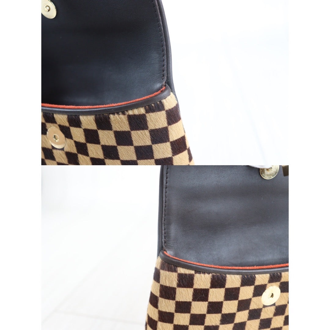 Rank A ｜ LV Gazelle Damier Sauvage Halaco Shoulder Bag Brown ｜23090907