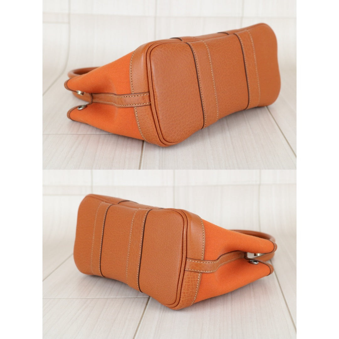 Good ( Rank AB)｜ HERMES Garden Party TTPM Handbag Orange □I Stamp Made In 2005 Year｜Y26012005