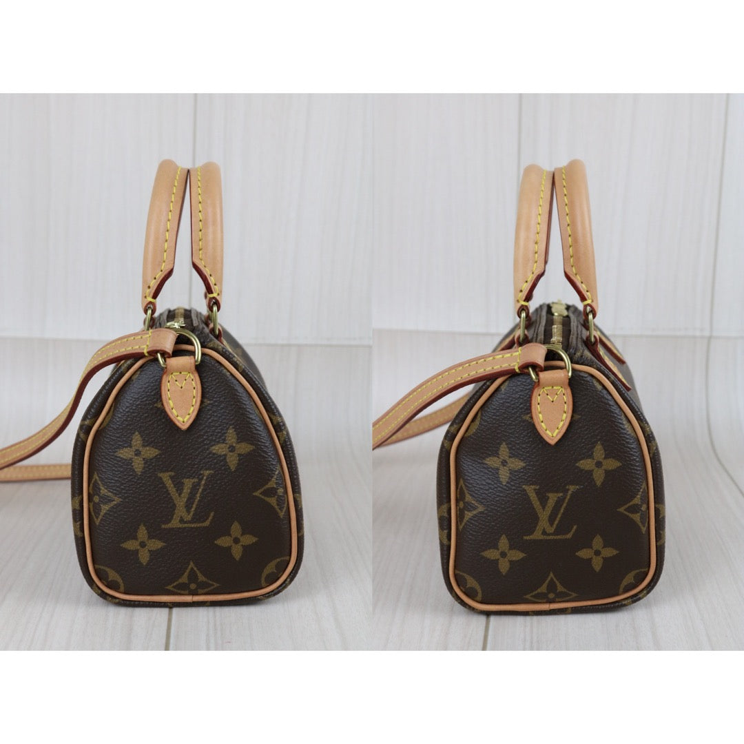 Include Entrupy Certificate of Authenticity｜Very Good ( Rank A)｜Louis Vuitton Monogram Nano Speedy  Shoulder Bag｜X26040818