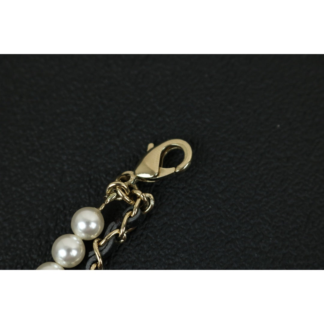 Excellent（Rank SA）｜ CHANEL Coco Mark Chain Pearl Rhinestone Chocker Necklace｜X24121802