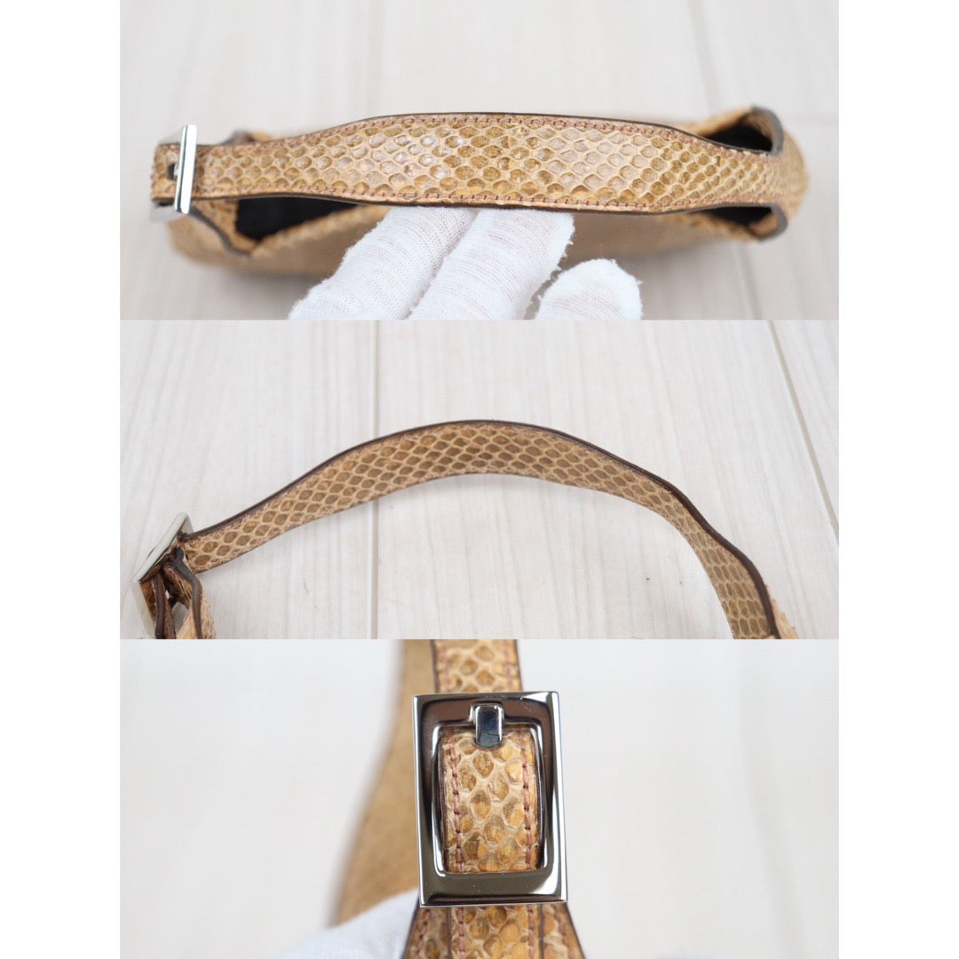 Very Good ( Rank A) ｜ Gucci  Jeckie PM Snake Skin Shoulder Bag ｜Q24030744