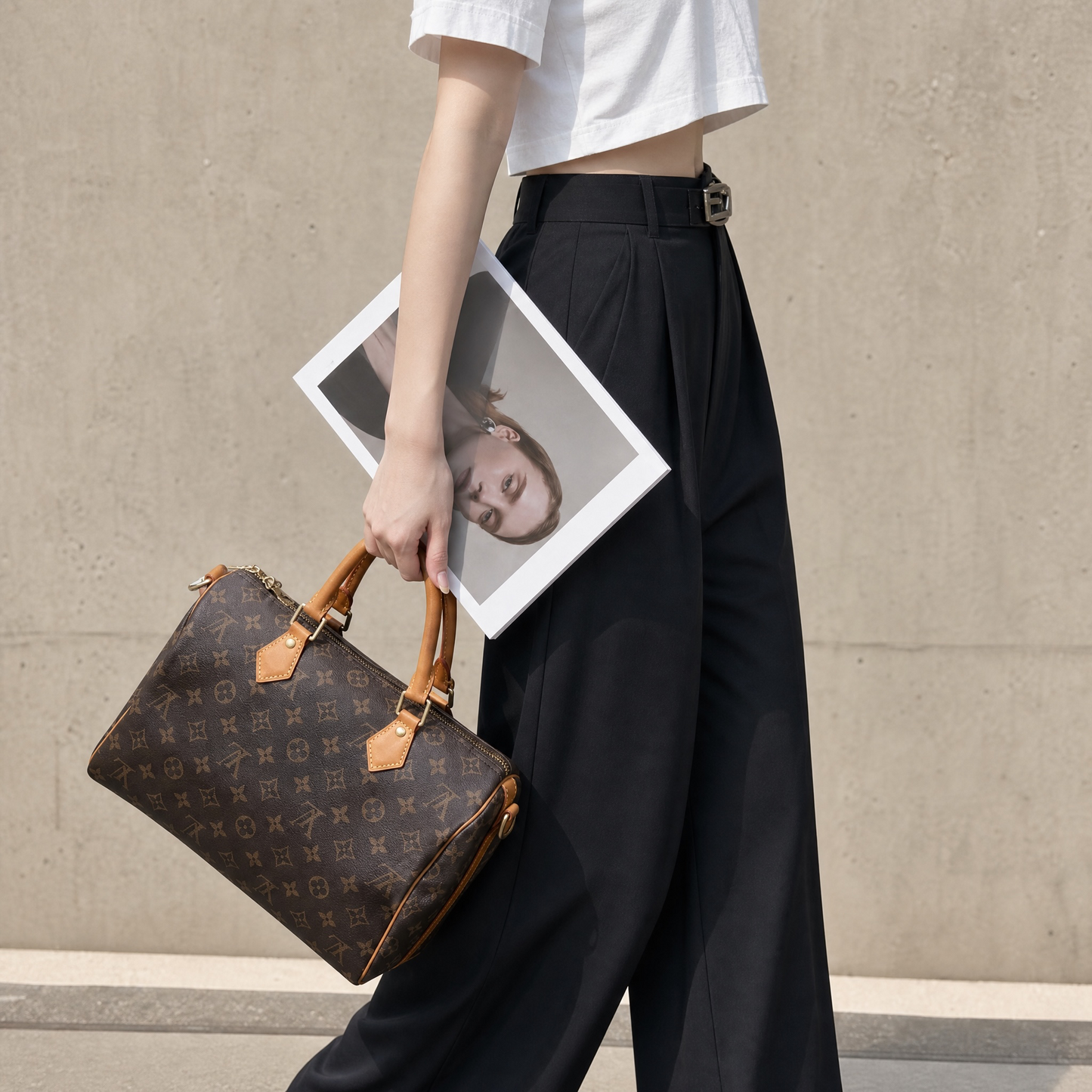 Include Entrupy Certificate of Authenticity｜Good ( Rank AB) ｜ Louis Vuitton Monogram Speedy 30 Hand Bag With Shoulder Strap｜S26072543