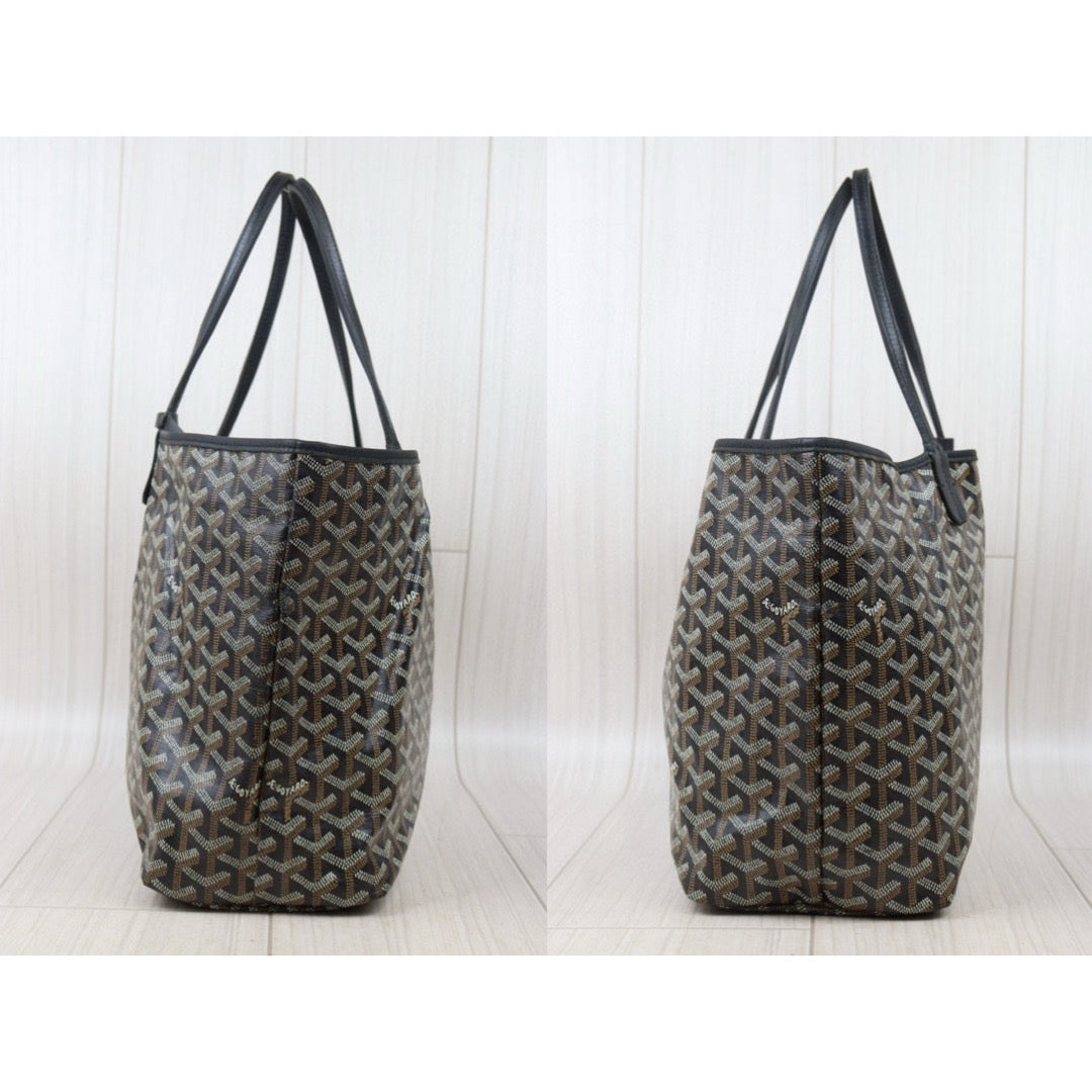 Good ( Rank AB) ｜ Goyard Saint-Louis PM Tote Bag Black｜W24111601