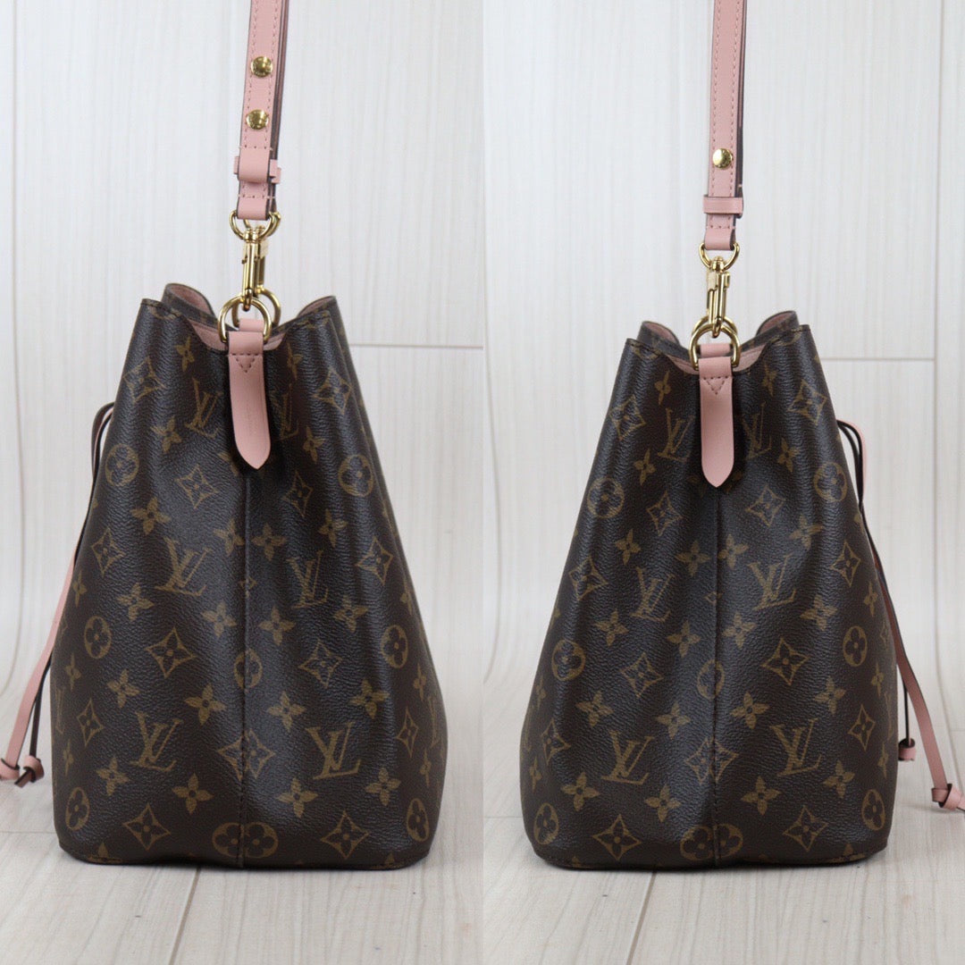 Rank A ｜LV Monogram Neonoe Rose Poodle Shoulder Bag｜23080306