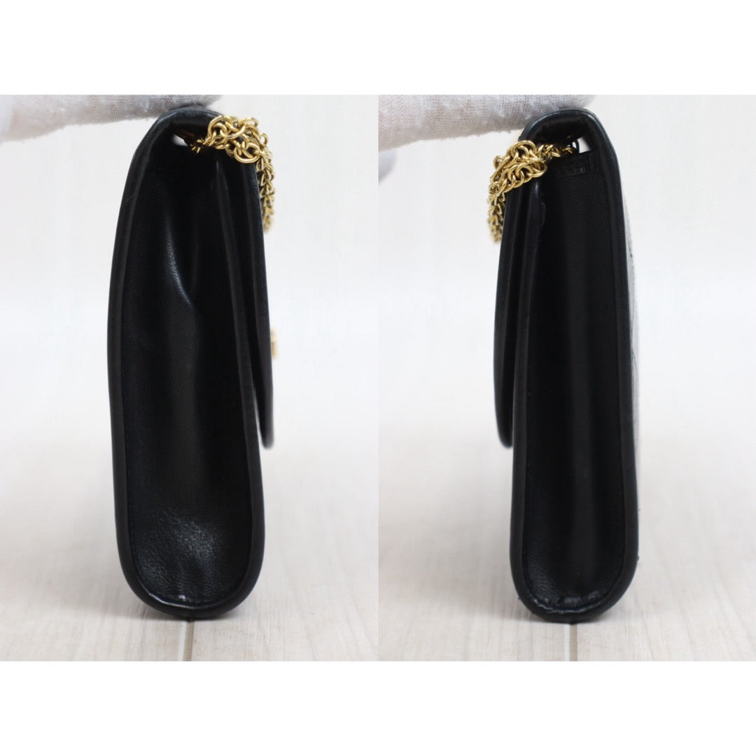 Good ( Rank AB)｜ CHANEL Mini Coco Mark  Lambskin Matrasse Chain Shoulder Bag Made In 1986 - 1988Year｜25082202