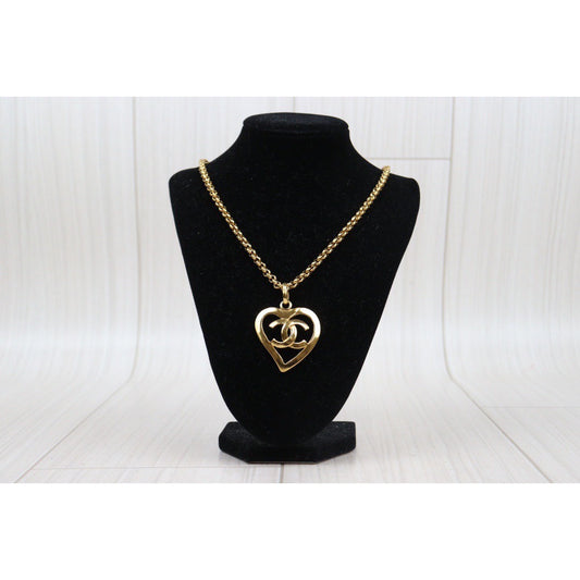 Rank A ｜ CHANEL Coco Mark 24K Gold Plated Necklace｜24030736