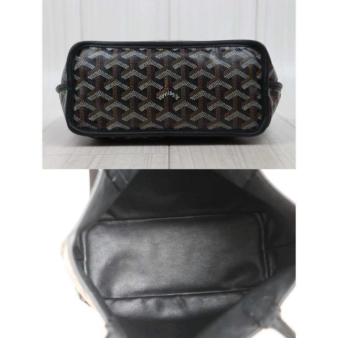 Good ( Rank AB) ｜ Goyard Anjou Mini Tote Bag Black｜S25102306