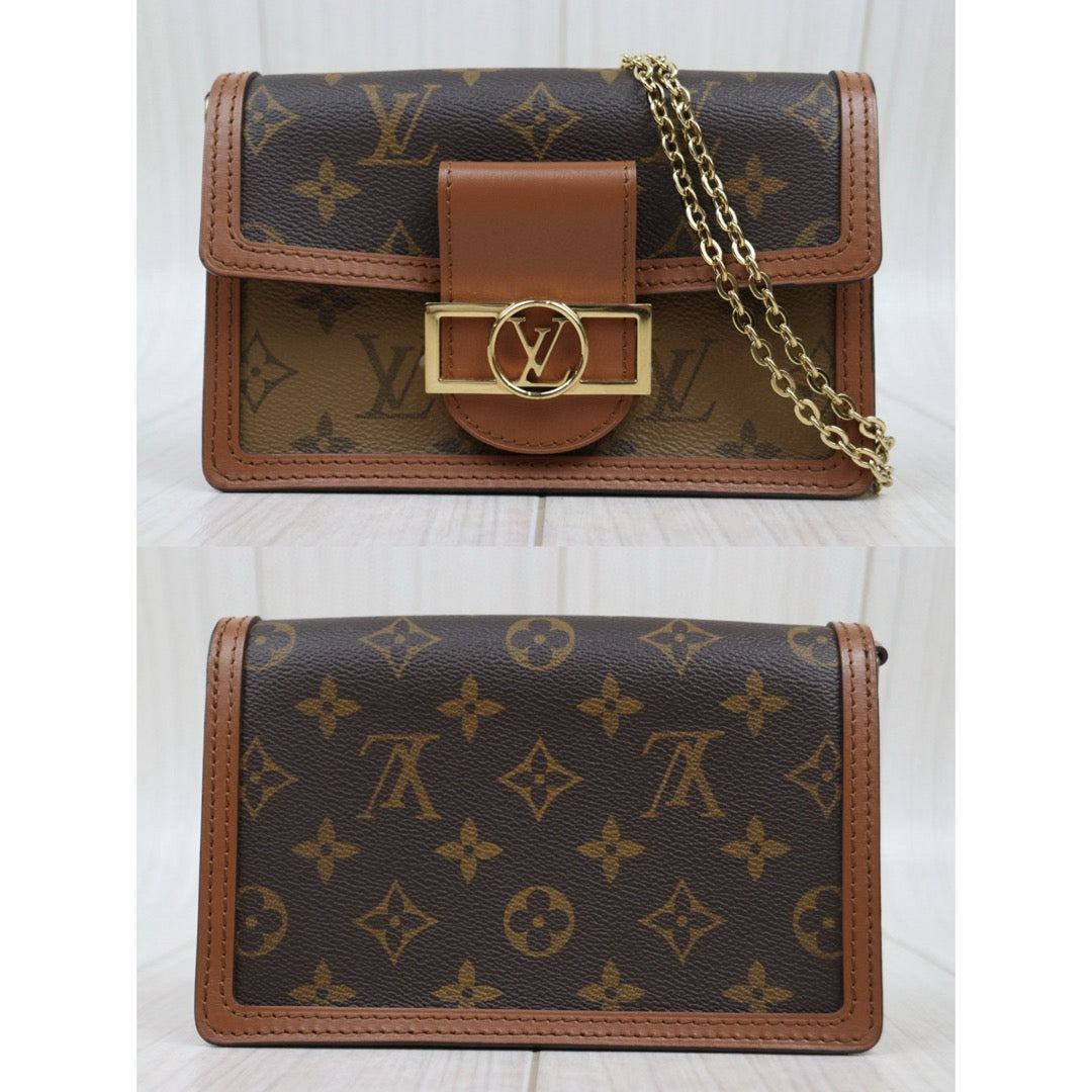 Very Good ( Rank A) ｜LV Monogram Reverse Dauphine Mini WOC Chain Shoulder Bag ｜S25021018