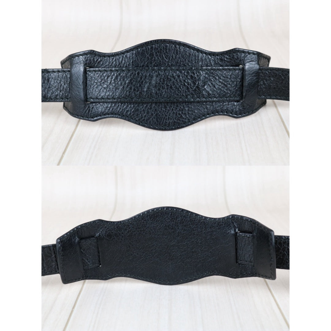 Include Entrupy Certificate of Authenticity｜Good ( Rank AB)｜Balenciaga Oiled Leather Gaint Classic Mini City Handbag Shoulder Bag Black｜S26052502