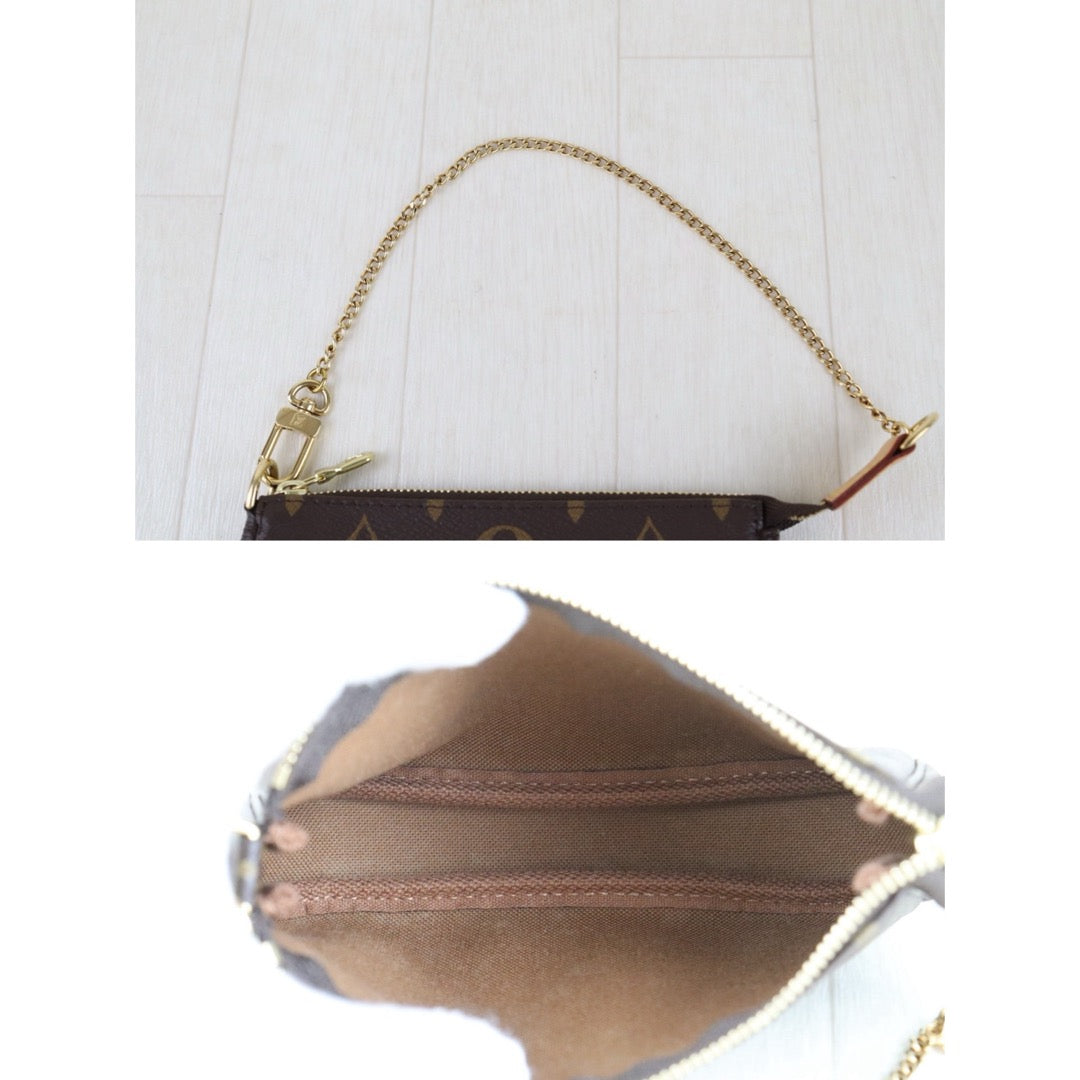 Include Entrupy Certificate of Authenticity｜Very Good ( Rank A)｜Louis Vuitton Monogram Mini Pochette Accessoires ｜S26041410