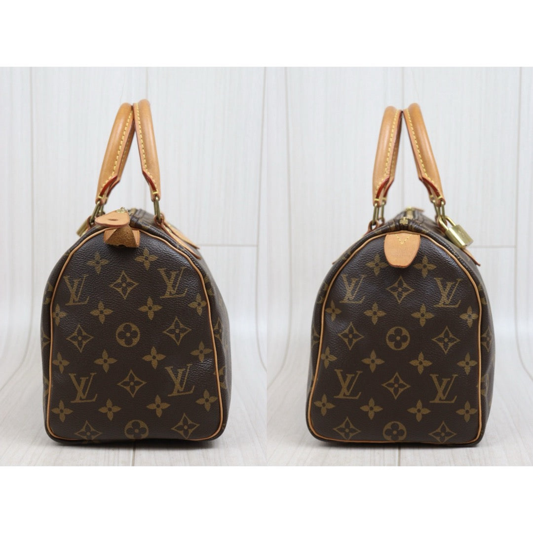 Include Entrupy Certificate of Authenticity｜Good ( Rank AB)｜ Louis Vuitton Monogram Speedy 25 Hand Bag IC Chips Model｜26042812
