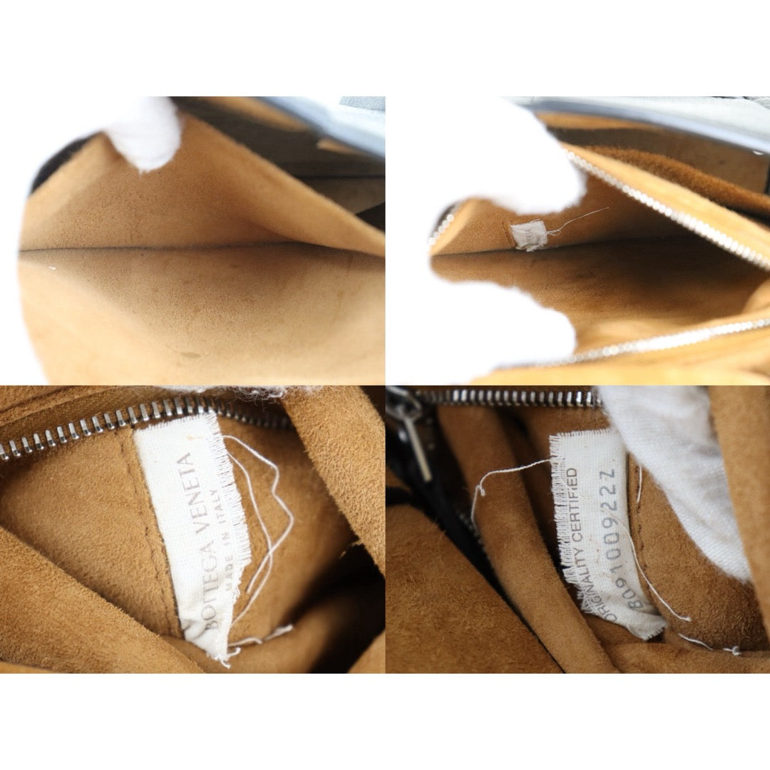 Include Entrupy Certificate of Authenticity｜Very Good ( Rank A)｜ Bottega Veneta Arco 33 Calfskin Camel Shoulder Bag Black｜Z26100203