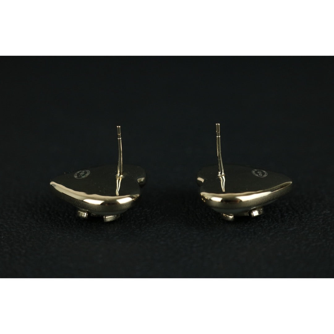 Excellent（Rank SA）｜ CHANEL Coco Mark Heart Pearl Gold Earrings ｜W25081405
