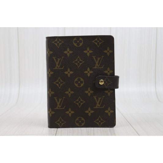 Very Good ( Rank A)  ｜ LV Monogram Medium Ring Agenda Cover Notebook Cover ｜25091204