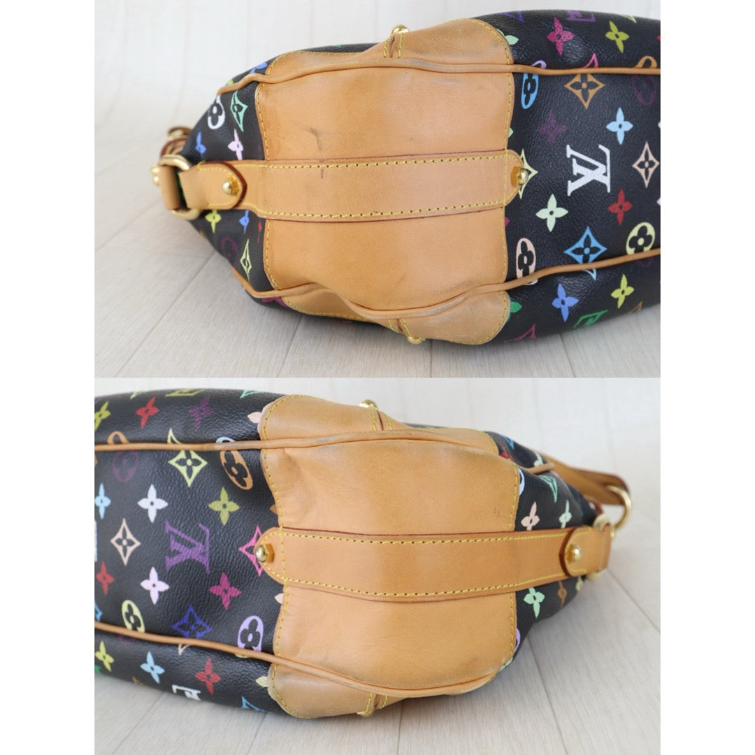 Include Entrupy Certificate of Authenticity｜Good ( Rank AB)｜Louis Vuitton Monogram Takashi Murakam Multicolor Greta ShoulderBag｜Z26091612