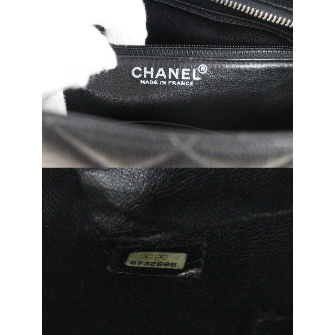 Good ( Rank AB)｜ CHANEL Caviar Skin Leather Calf Leather Tote Bag Black Made In 2000～2002Year｜24082201