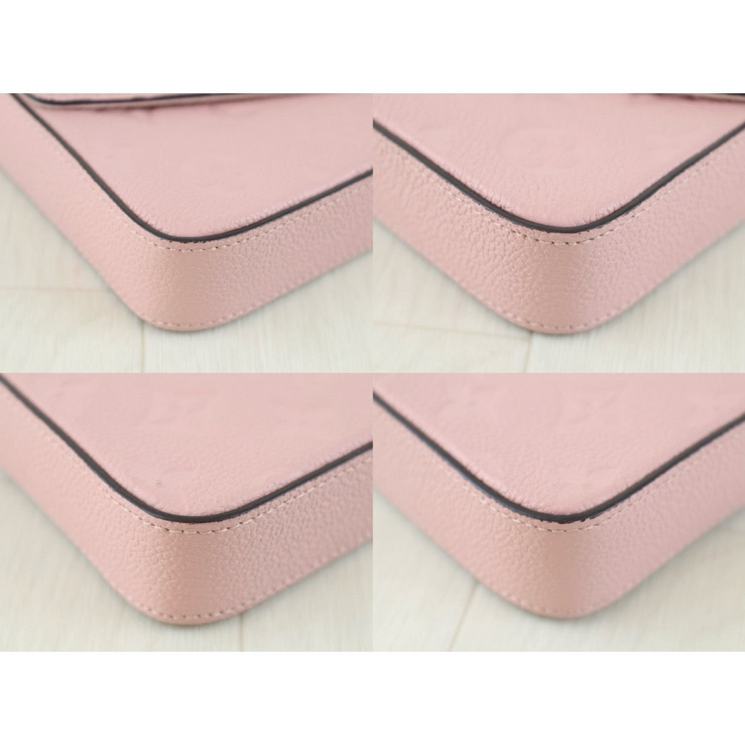 Very Good ( Rank A)｜LV Monogram Empreinte Pochette Felicie Shoulder Bag Pink｜S25103009