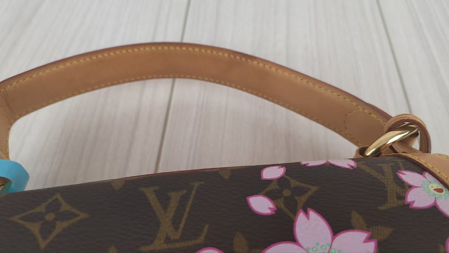 LV Monogram Takashi Murakami Sakura Handbag