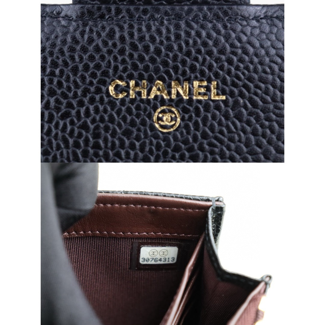 Very Good ( Rank A)｜CHANEL Caviar Skin Black Long Wallet Made In 2020 - 2021 Year｜H25011310