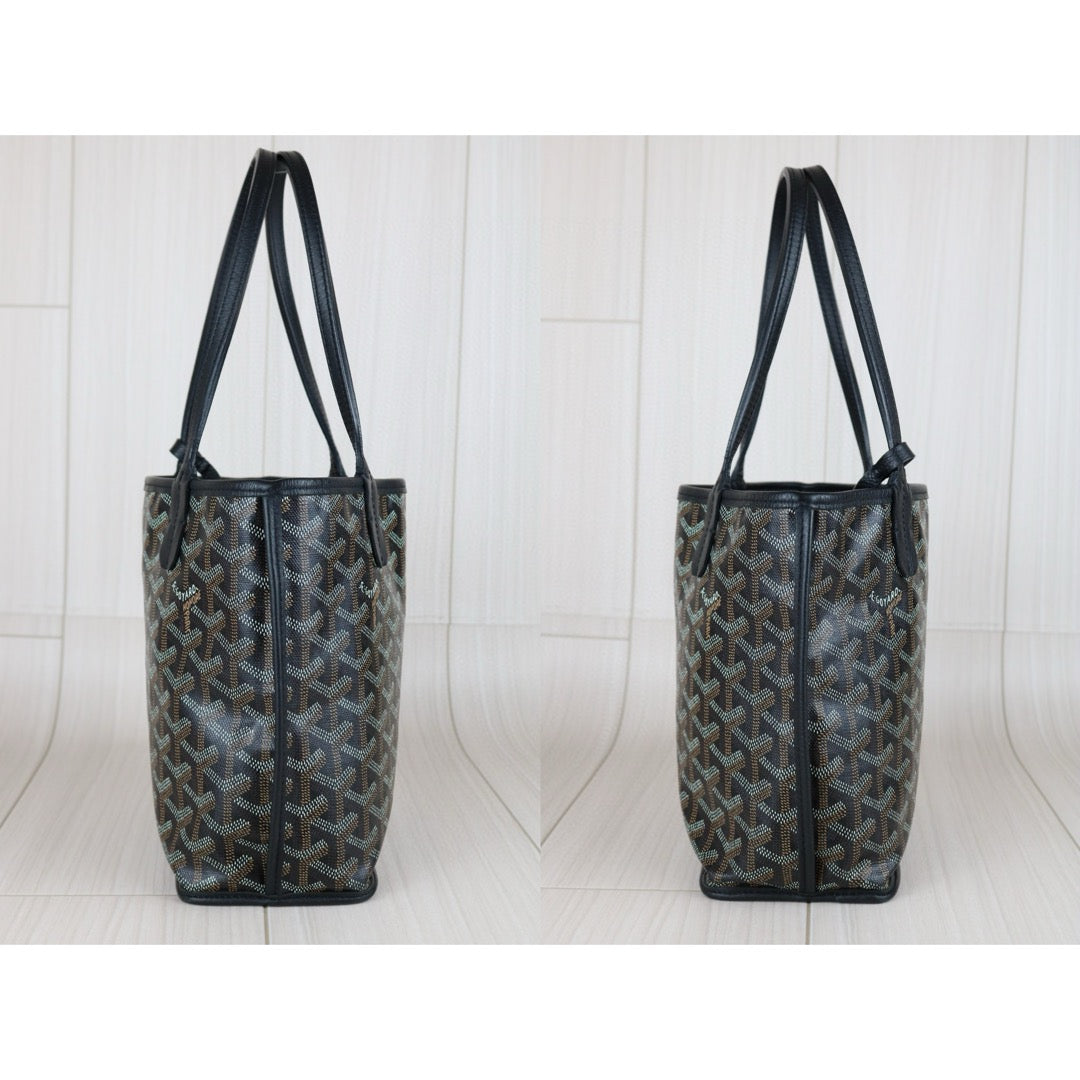 Very Good ( Rank A) ｜ Goyard Anyone Mini Tote Bag Black｜S24122407