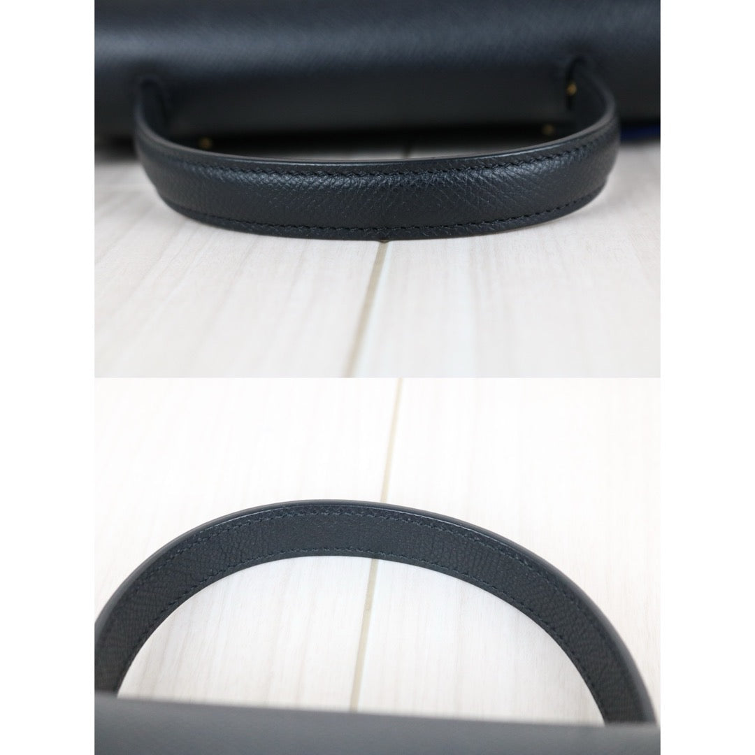 Good ( Rank AB)｜CELINE Calf Leather Belt Nano Handbag Shoulder Bag Black｜S25082510
