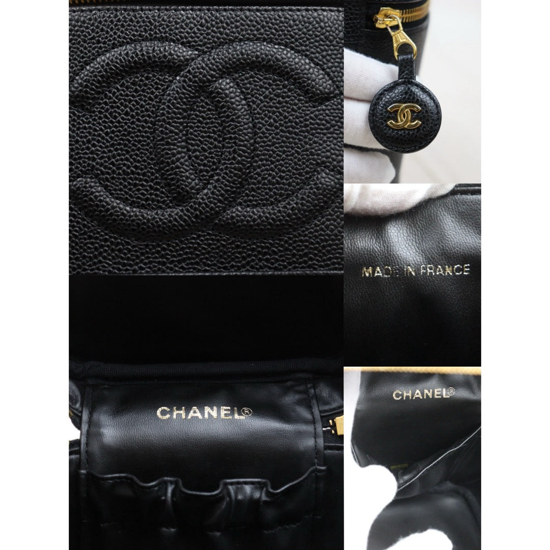 Very Good ( Rank A) ｜ CHANEL Caviar Skin Vanity Handbag  Made In 2000～2002Year ｜25103101