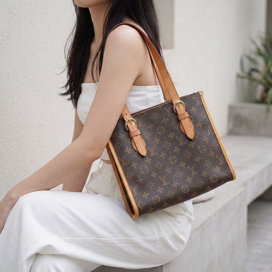 Include Entrupy Certificate of Authenticity｜Good ( Rank AB)｜LV Monogram Popincourt Tote Bag｜Z26091504