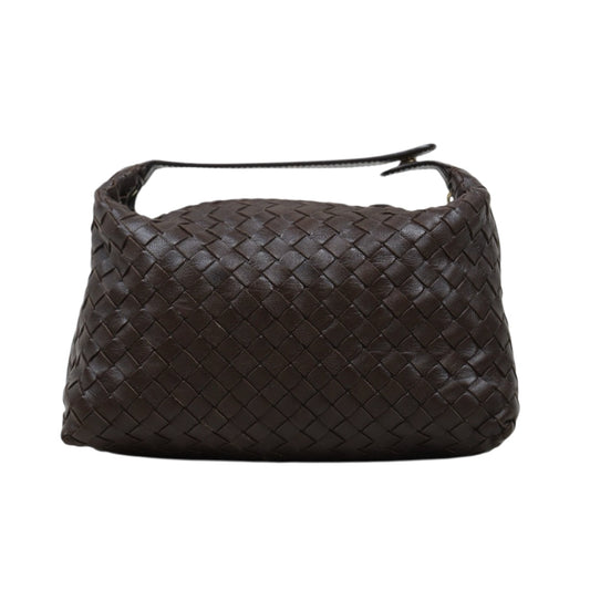 Very Good ( Rank A)｜ Bottega Veneta Lamb Skin  Braid HandBag Brown｜25052909