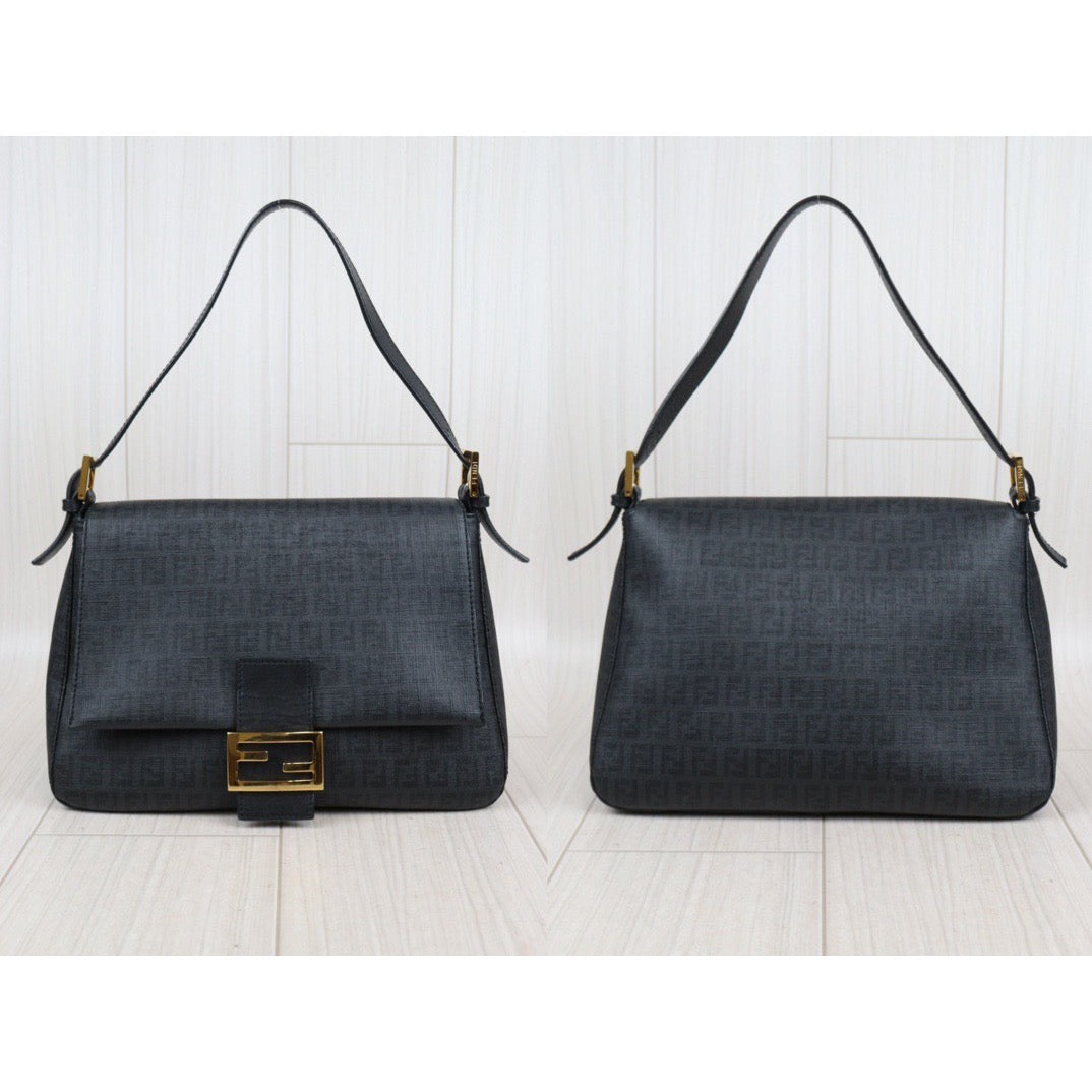 Rank A｜ FENDI Zucca Mamma Baguette Shoulder Bag ｜23121607