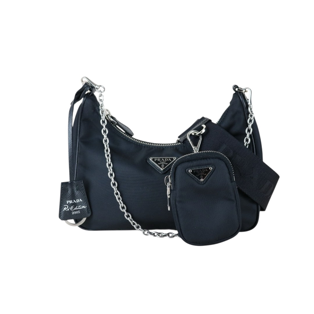 Include Entrupy Certificate of Authenticity｜Good ( Rank AB)｜ PRADA Re-Edition 2005 Re-Nylon Shoulder Bag ｜X26011804