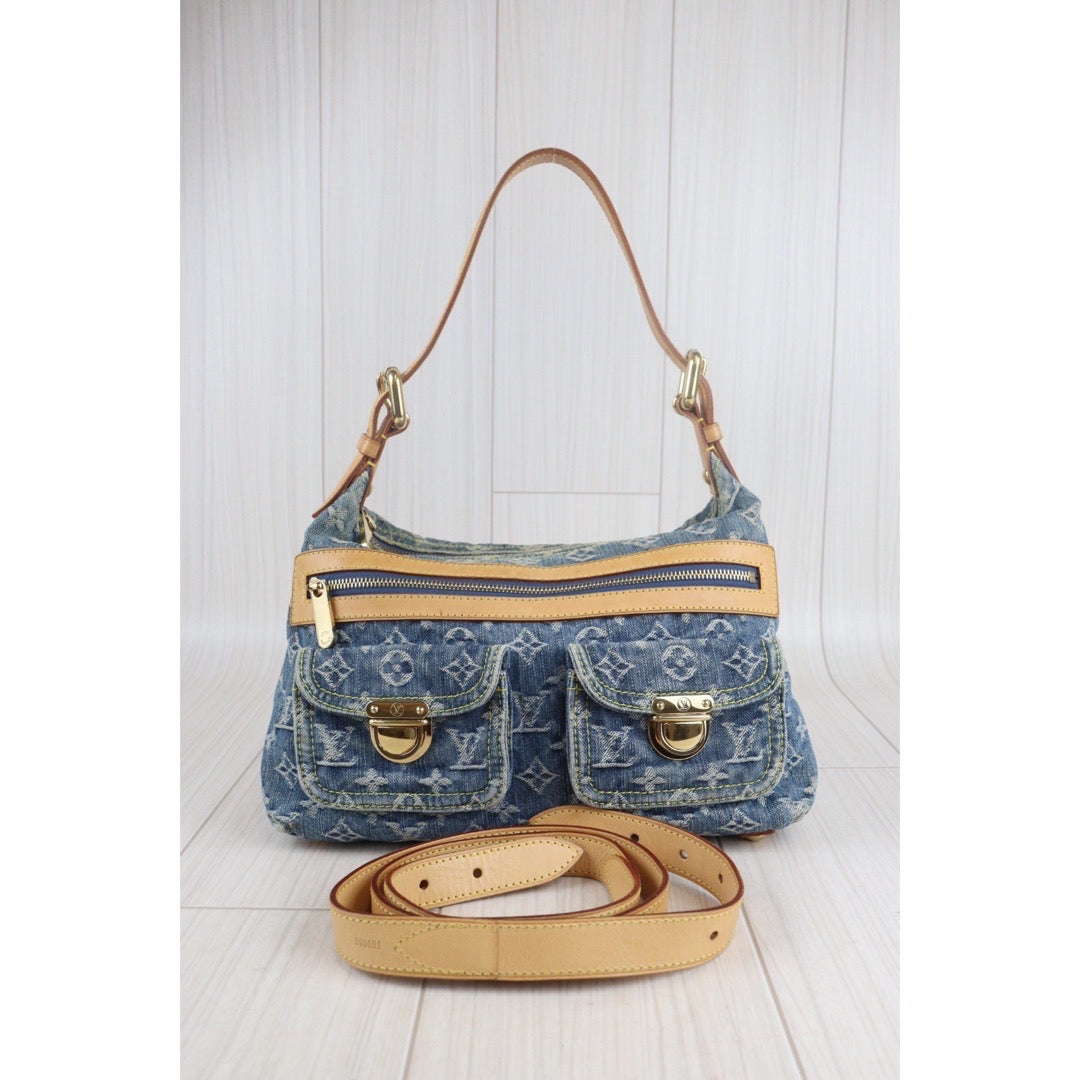 Rank AB ｜ LV Monogram Denim Buggy PM Shoulder Bag  ｜23090101